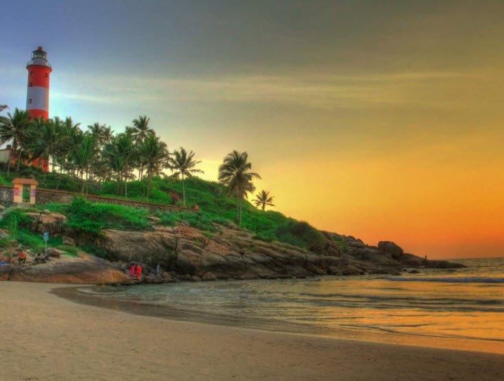 Lighthouse Beach, Kovalam, India